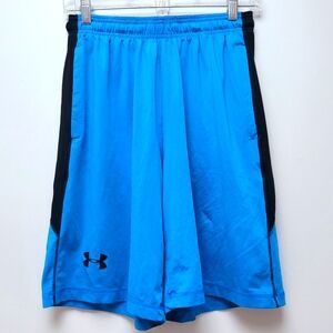UNDER ARMOUR | Blue and Black Athletic Shorts, Sz. M